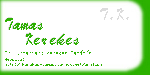 tamas kerekes business card